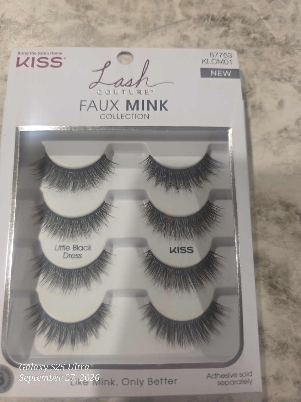 Kiss Faux Mink Little Black Dress False Lashes - Black (4 Pairs)